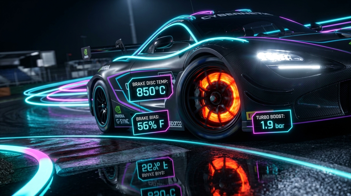 Touring Car Glowing Brake Rotor Temperatures and Turbo Boost